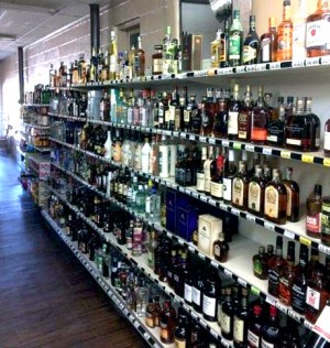 Liquor Aisle at Sunes IGA Market